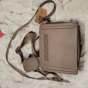 Steve Madden Bevelyn Tote Crossbody Shoulder Bag Tik Tok Viral Bag Black